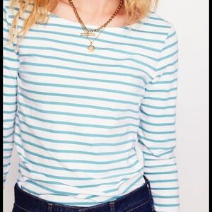 Boden ella blue Striped Long Sleeve Top Breton